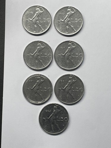 Monete lire dal - monete, 1962