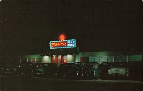 Insegna neon marina - insegna, al