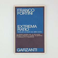 FRANCO FORTINI EXTREMA RATIO GARZANTI SAGGI BLU PRIMA EDIZIONE 1990