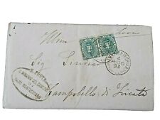 1892 REGNO D'ITALIA STEMMA 5 C. UMBERTO I   COPPIA  ANNULLO PALMA