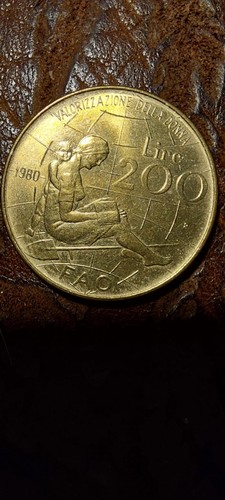 Moneta 200 lire fao italia - lire,
