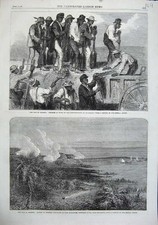 Vecchia stampa antica 1863