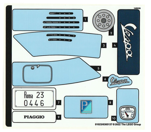 Lego foglio adesivi 10298 - lego,