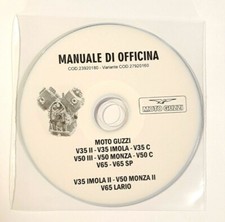 CD MANUALE OFFICINA MOTO GUZZI V35 II-IMOLA-C V50 III-MONZA C V65 - V65 SP Lario