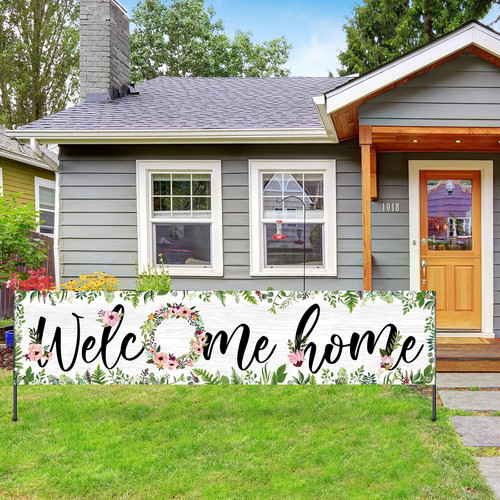 Striscione welcome home - welcome,
