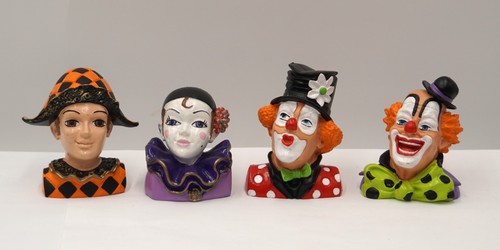 Clown pierrot harlequin - clown,,