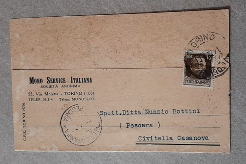 Ottimo biglietto postale regno - ottimo,