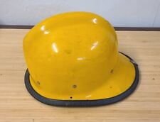 Casco pompiere giallo vintage