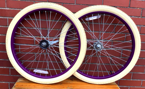 Set ruote viola bicicletta - , 24"