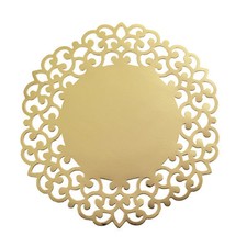 4 SOTTOPIATTI ORO SATIN IN