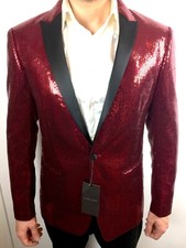 Giacca paillettes rosse e