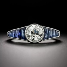 Art Deco Lab Created Diamond &