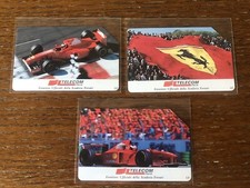 SCHEDE TELEFONICHE-  3 PZ SERIE FERRARI F1 - ORIGINALI TELECOM