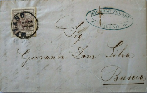 1854 storia postale antichi - 1854,