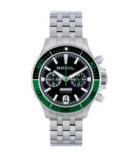 Orologio silver green manta - green,