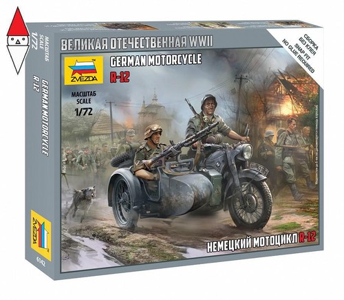 Zvezda german motorcycle - 1/72,