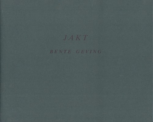Buch jakt bente geving - bente,
