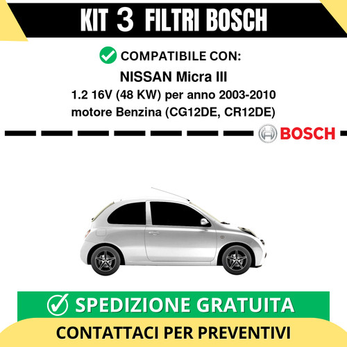 Kit bosch filtri tagliando - kit,
