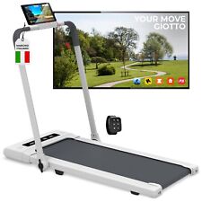 YM ArtGo GIOTTO Tapis Roulant Elettrico Pieghevole, 11 cm Spessore BIANCO