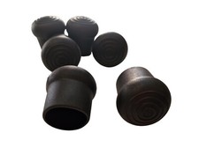 Tappi Puntali Tondi Base Bombata Sedie Tavoli Plastica Nero mm. 40 Pz. 4 BIEMME