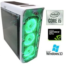 PC COMPUTER GAMING INTEL i5 16GB DDR4 GTX 1060 SSD 240GB HDD 1 TB Windows 10 Pro