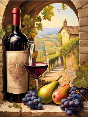 Piastrella murale tema vino - piastrella,
