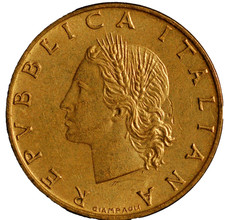 Italy 20 Lire 1970 KM# 97