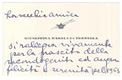 1953 nobile giuseppina masola - nobile,