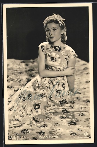 Cartolina attrice karin hardt - attrice,