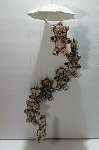 Vintage ceramic teddy - vintage,