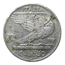 [NC] VITTORIO EMANUELE III - 50 CENTESIMI - 1936 - RARA (t0315)