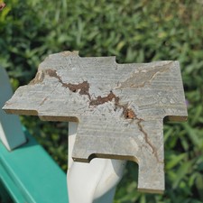 Fetta di meteorite in ferro