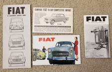 Vintage Lot of 4 Original FIAT