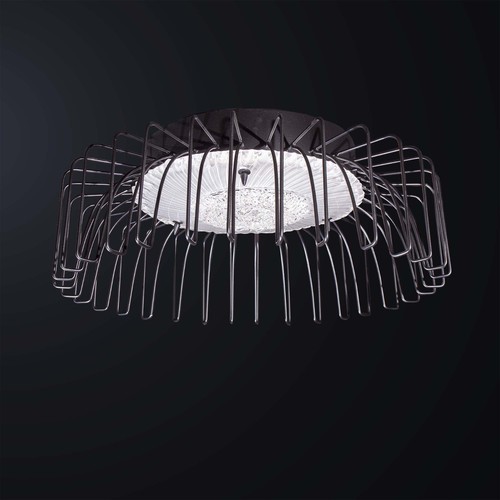 Plafoniera moderna nera - , con