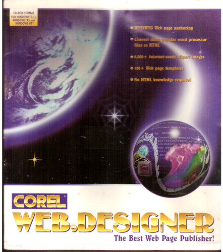 Corel web designer - pc, cd-rom