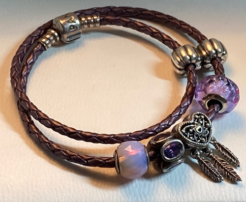 Bracciale pandora con doppia - bracciale,