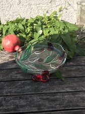 Particolare bomboniera vintage Murano tricolore piani tulipani SE1