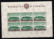 Saint-Marin 1961 Mi. 700 Mini Feuille 100% Neuf ** Europa CEPT, 500 L