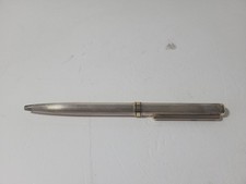 PENNA SFERA PARKER FERRARI ?ARGENTO  PROFILI DORATI ,VINTAGE