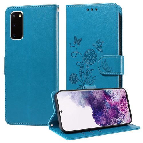 Custodia pelle blu con - in,