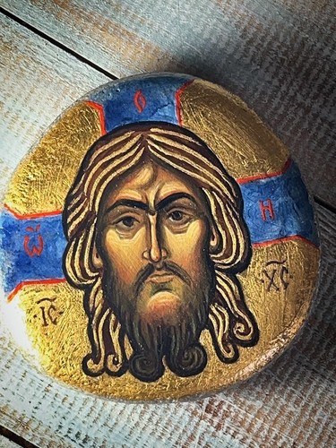Icona gesù cristo dipinta - gesù, a