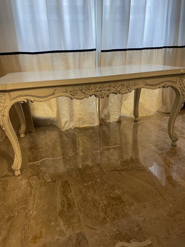 Tavolino salotto shabby bianco - tavolino,