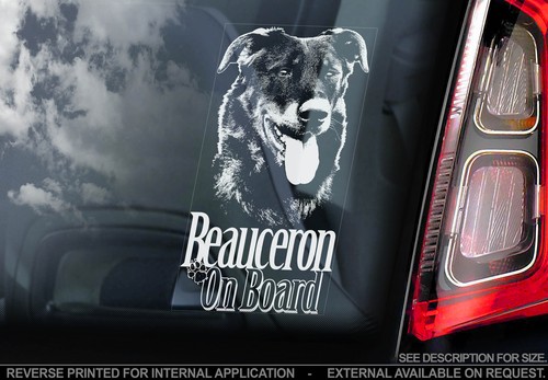 Beauceron car window sticker - window,