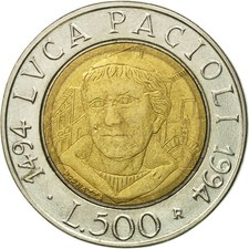 Italy | 500 Lire Coin | Luca