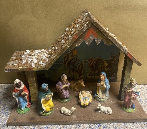 Presepe natalizio vintage - presepe,