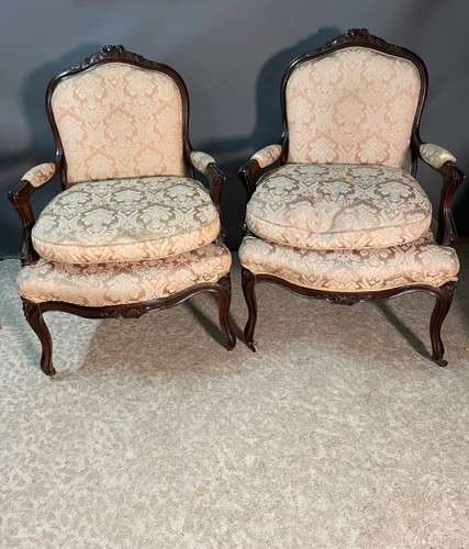 Coppia poltrone antiche - coppia,