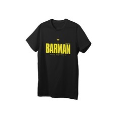 T-SHIRT UNISEX NERA 'BARMAN IS