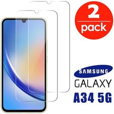 2 PELLICOLA IN VETRO TEMPERATO x SAMSUNG GALAXY A34 5G PROTEZIONE SCHERMO LCD