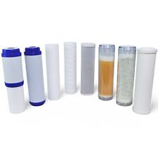 FILTRO CARTUCCIA RICAMBIO SISTEMA FILTRAZIONE 10" 25MM CALCARE CARBONI RESINA PP