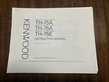 KENWOOD TH-75A INSTRUCTION